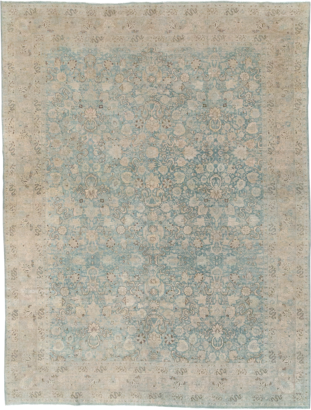 Antique Persian Tabriz Room Size Carpet, No.32422 - Galerie Shabab