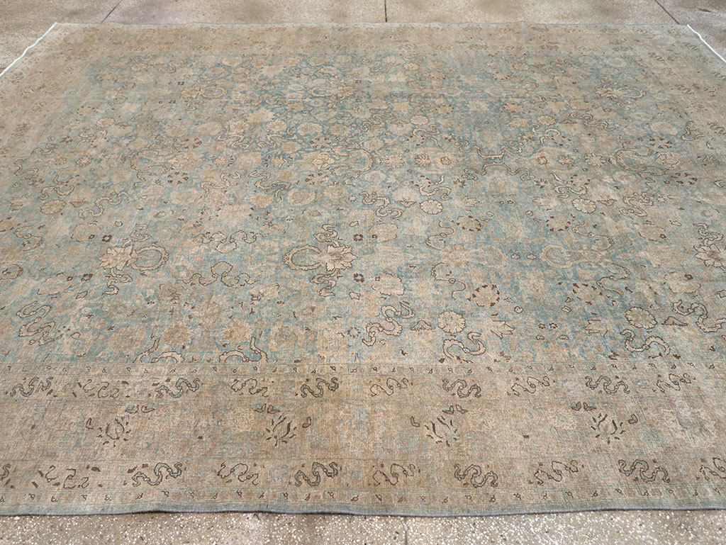 Antique Persian Tabriz Room Size Carpet, No.32422 - Galerie Shabab
