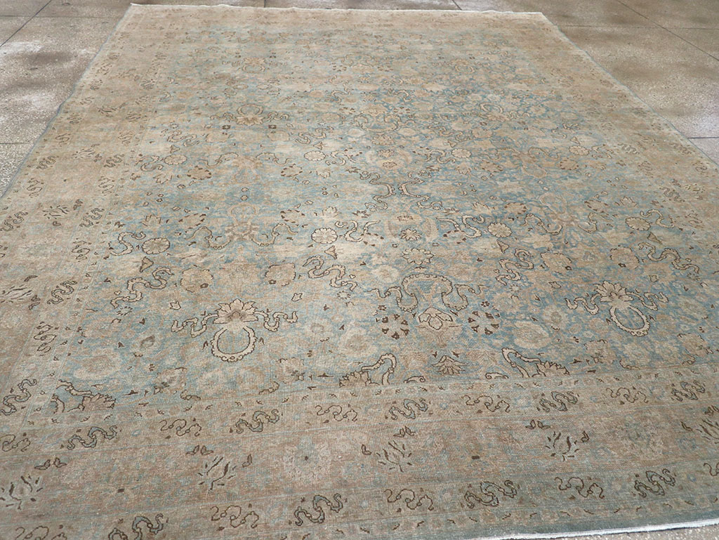 Antique Persian Tabriz Room Size Carpet, No.32422 - Galerie Shabab