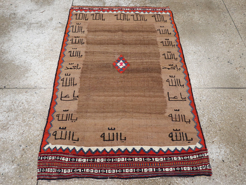 Vintage Persian Flatweave Kilim Throw Rug, No.32429 - Galerie Shabab