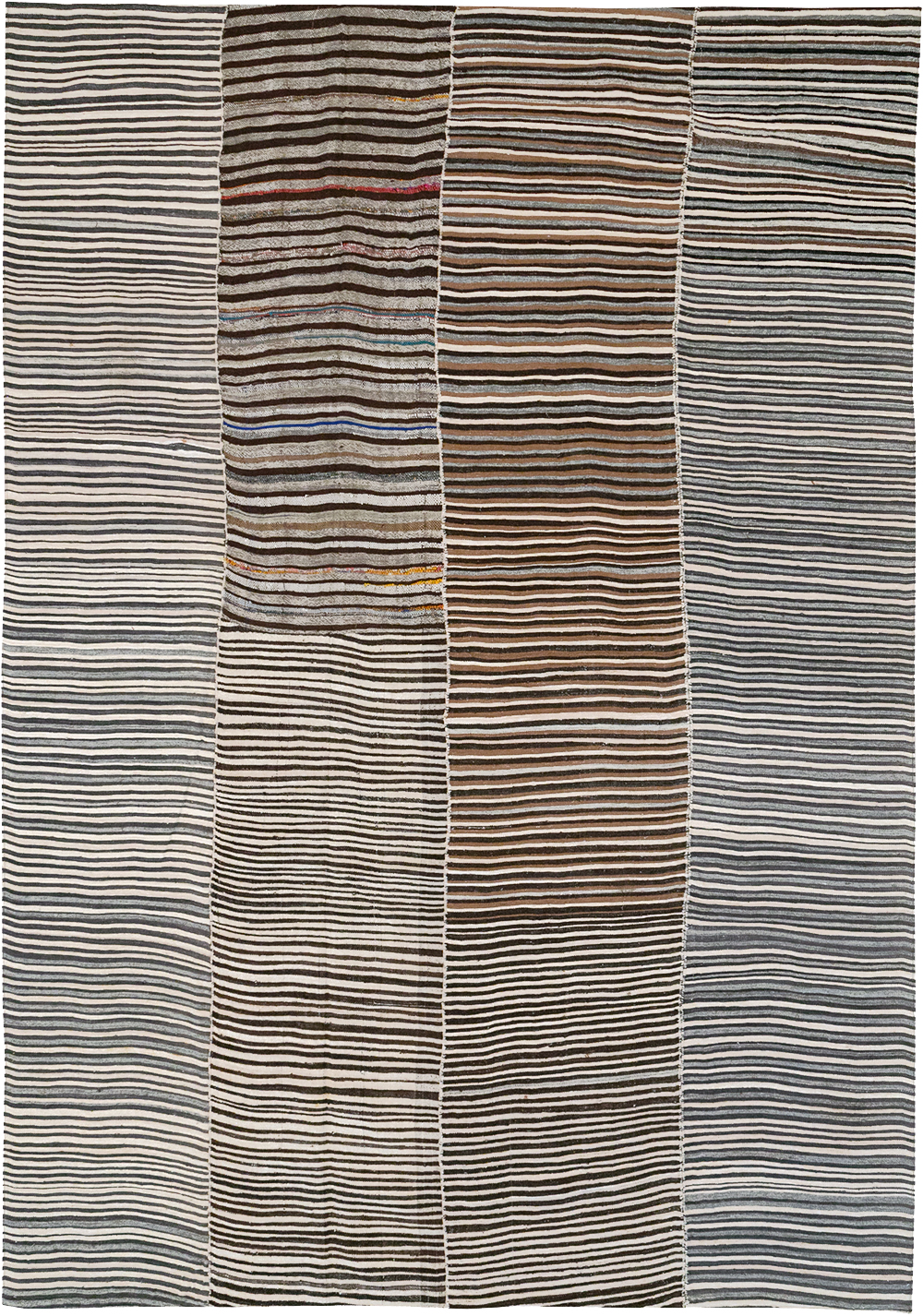 Vintage Persian Flatweave Kilim Room Size Carpet, No.32435 - Galerie Shabab