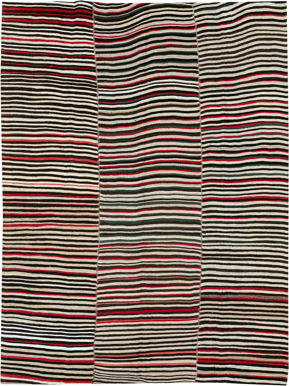 Vintage Persian Flatweave Kilim Accent Rug, No.32439 - Galerie Shabab