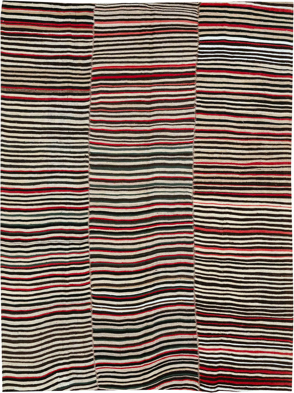 Vintage Persian Flatweave Kilim Accent Rug, No.32439 - Galerie Shabab