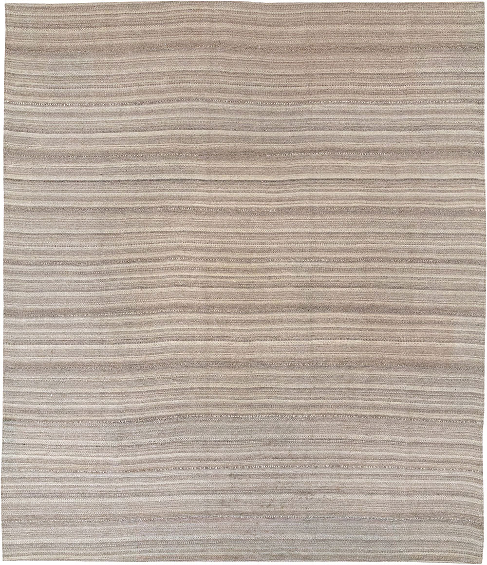 Vintage Persian Flatweave Kilim Small Room Size Carpet, No.32440 - Galerie Shabab