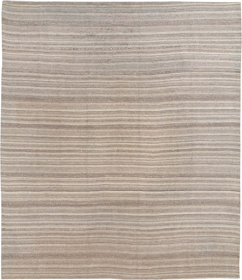 Vintage Persian Flatweave Kilim Small Room Size Carpet, No.32440 - Galerie Shabab