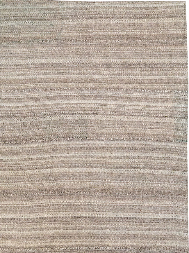 Vintage Persian Flatweave Kilim Small Room Size Carpet, No.32440 - Galerie Shabab