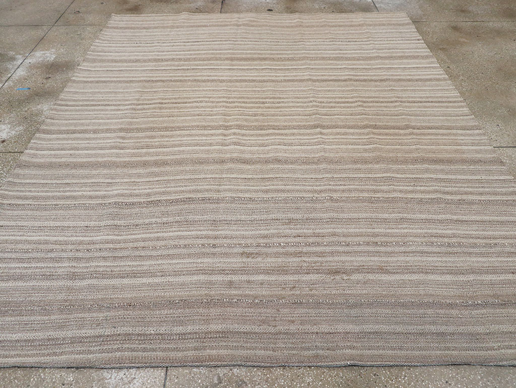Vintage Persian Flatweave Kilim Small Room Size Carpet, No.32440 - Galerie Shabab
