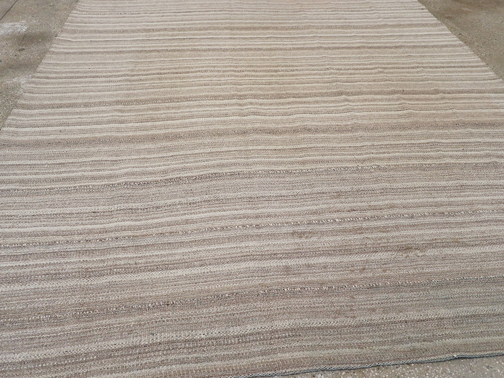 Vintage Persian Flatweave Kilim Small Room Size Carpet, No.32440 - Galerie Shabab