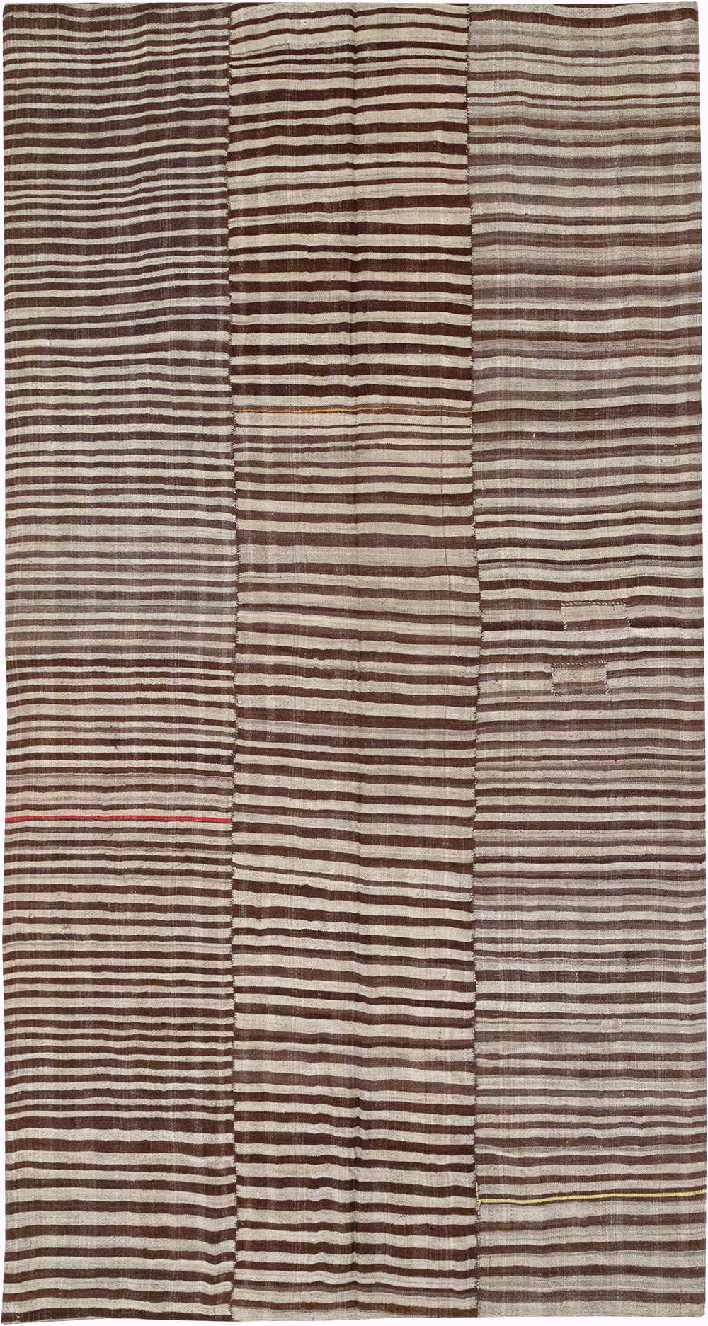 Vintage Persian Flatweave Kilim Room Size Carpet, No.32442 - Galerie Shabab