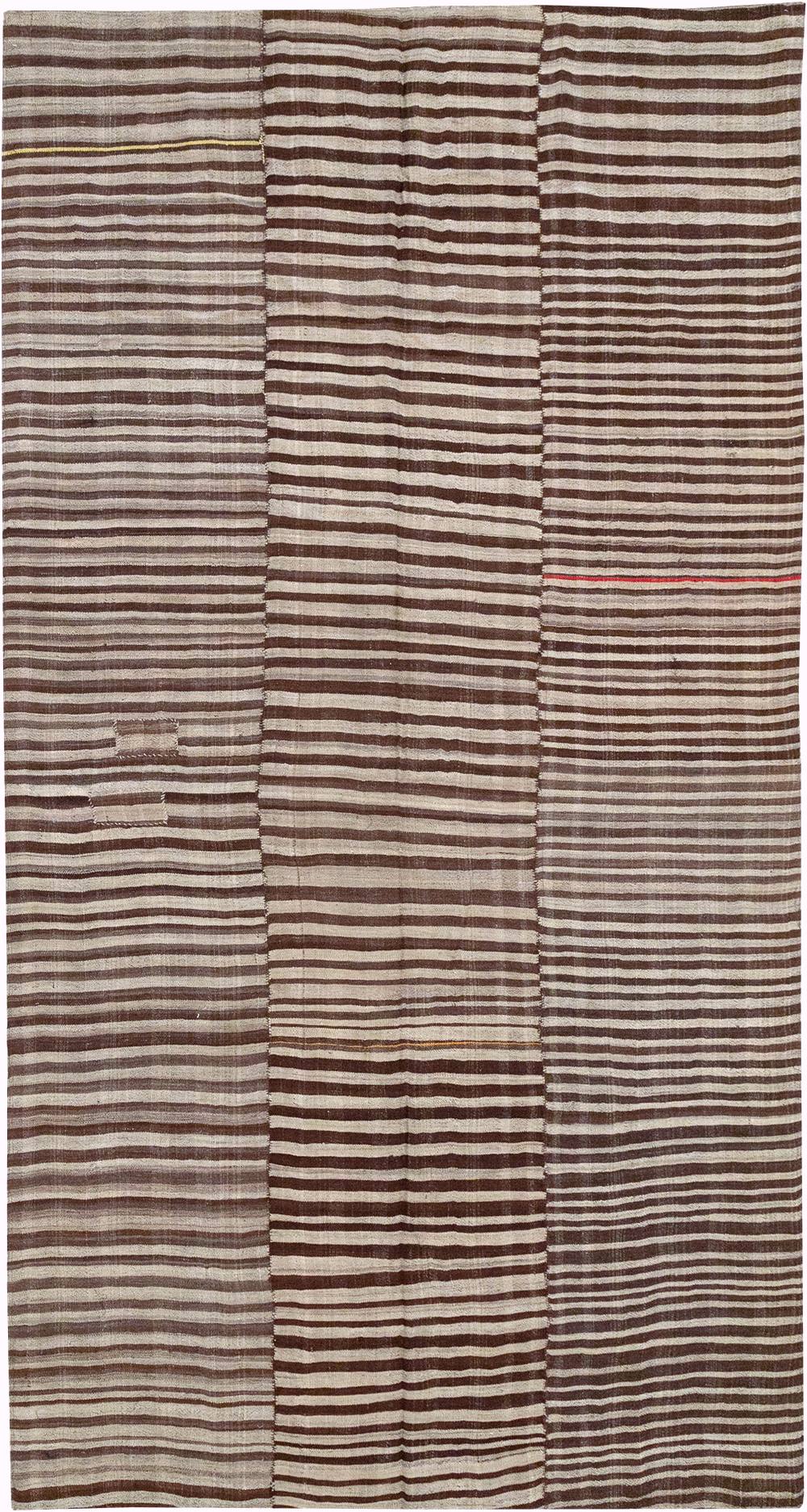 Vintage Persian Flatweave Kilim Gallery Carpet, No.32442 - Galerie Shabab