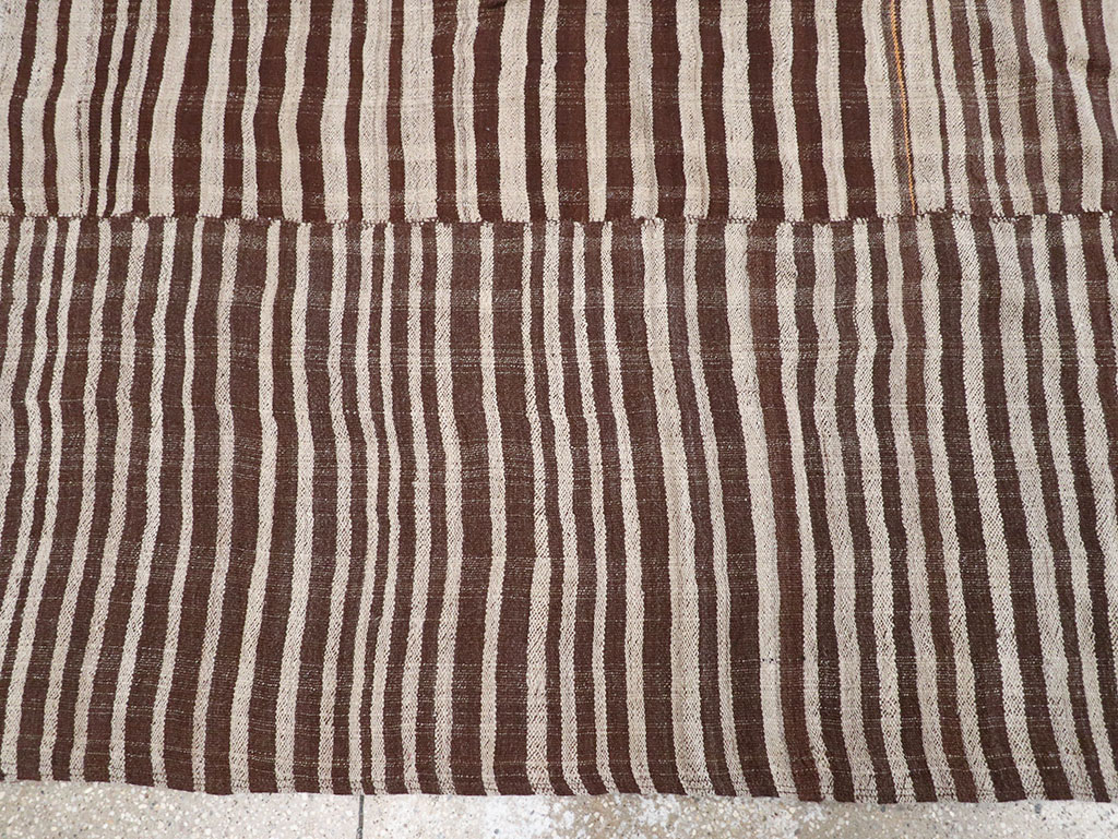 Vintage Persian Flatweave Kilim Gallery Carpet, No.32442 - Galerie Shabab