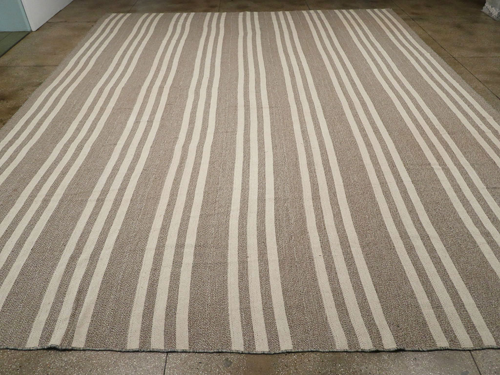 Modern Turkish Flatweave Kilim Large Carpet, No.32443 - Galerie Shabab