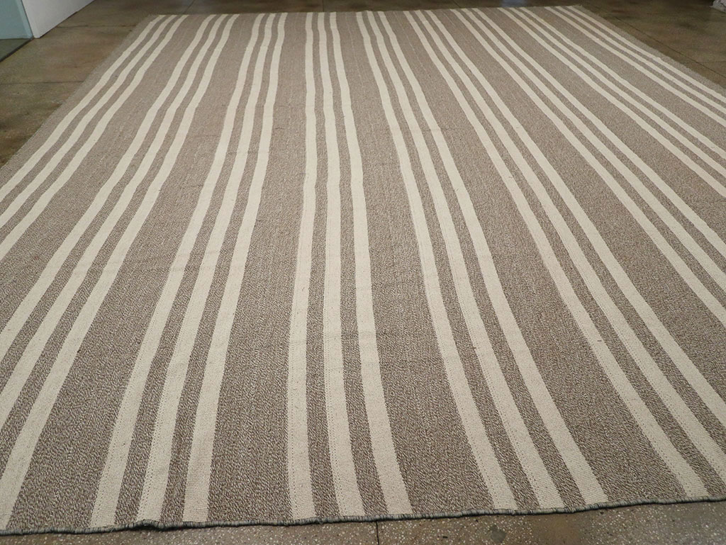 Modern Turkish Flatweave Kilim Large Carpet, No.32443 - Galerie Shabab