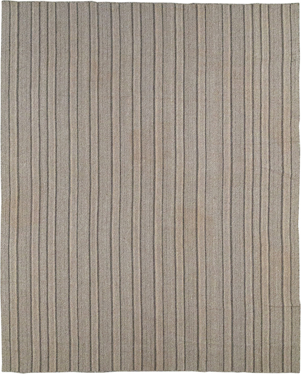 Modern Persian Flatweave Kilim Room Size Carpet, No.32445 - Galerie Shabab