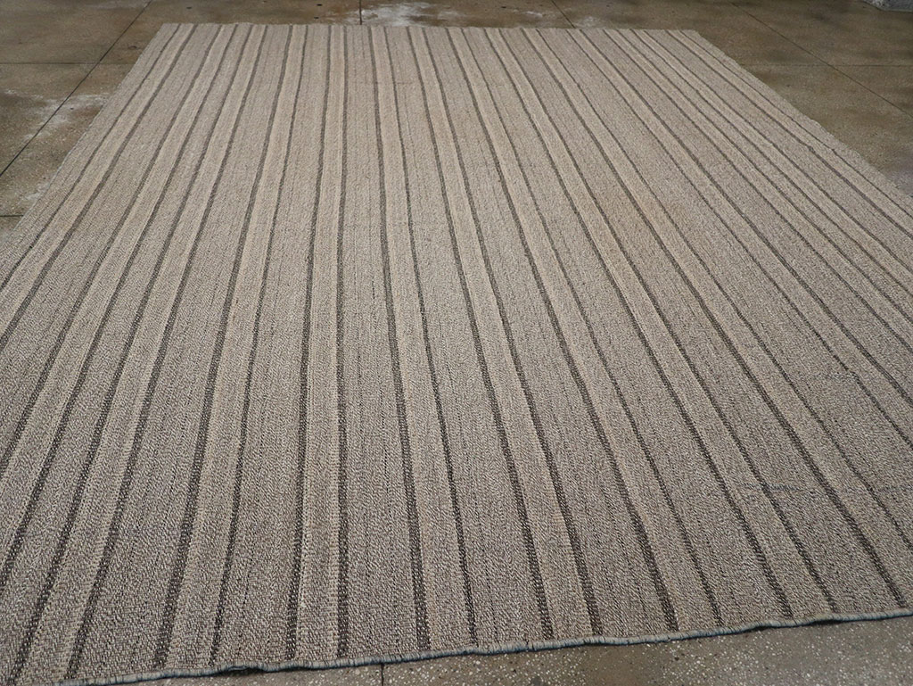 Modern Persian Flatweave Kilim Room Size Carpet, No.32445 - Galerie Shabab