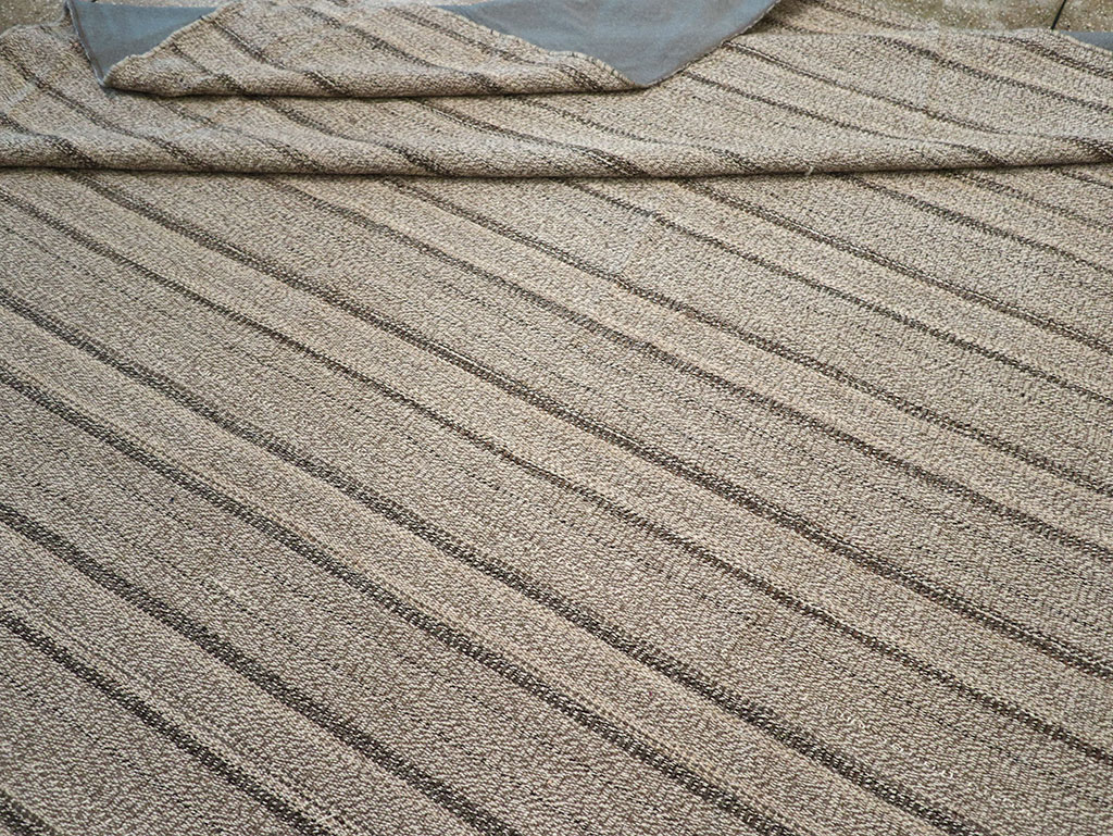 Modern Persian Flatweave Kilim Large Room Size Carpet, No.32446 - Galerie Shabab