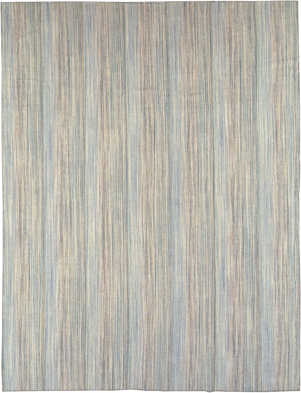 Modern Turkish Flatweave Kilim Room Size Carpet, No.32451 - Galerie Shabab