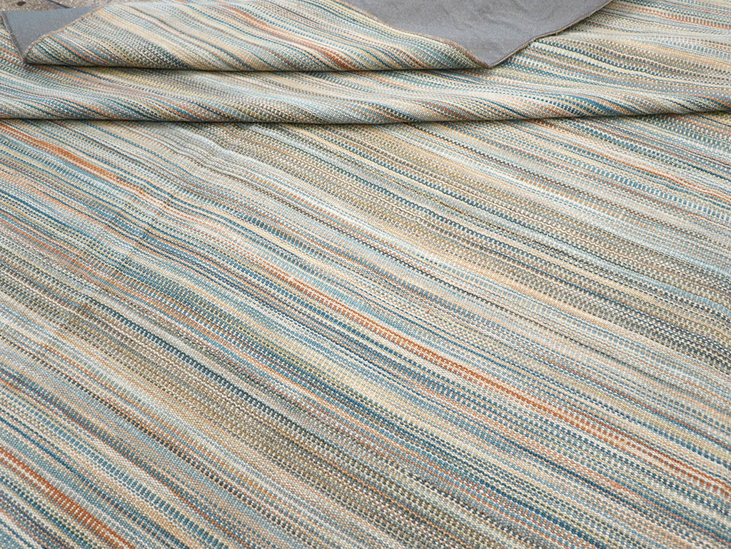 Modern Turkish Flatweave Kilim Room Size Carpet, No.32453 - Galerie Shabab