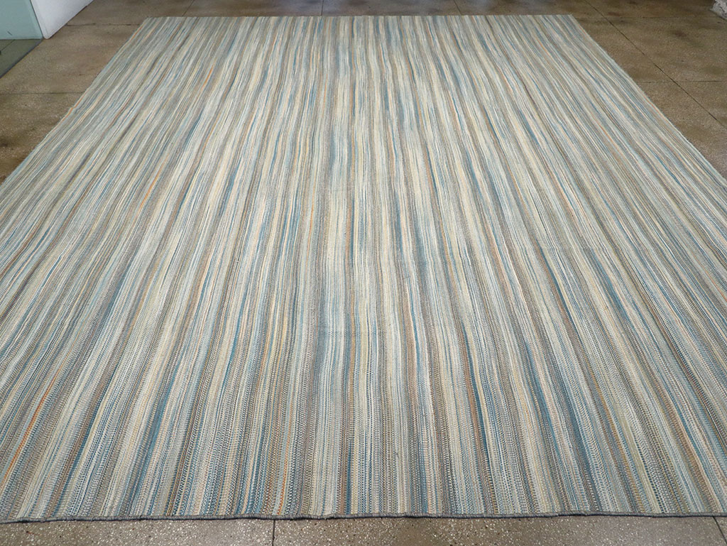 Modern Turkish Flatweave Kilim Large Carpet, No.32454 - Galerie Shabab