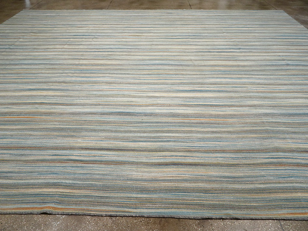Modern Turkish Flatweave Kilim Large Carpet, No.32454 - Galerie Shabab