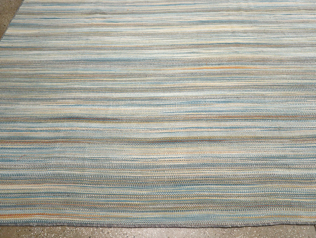 Modern Turkish Flatweave Kilim Large Carpet, No.32454 - Galerie Shabab