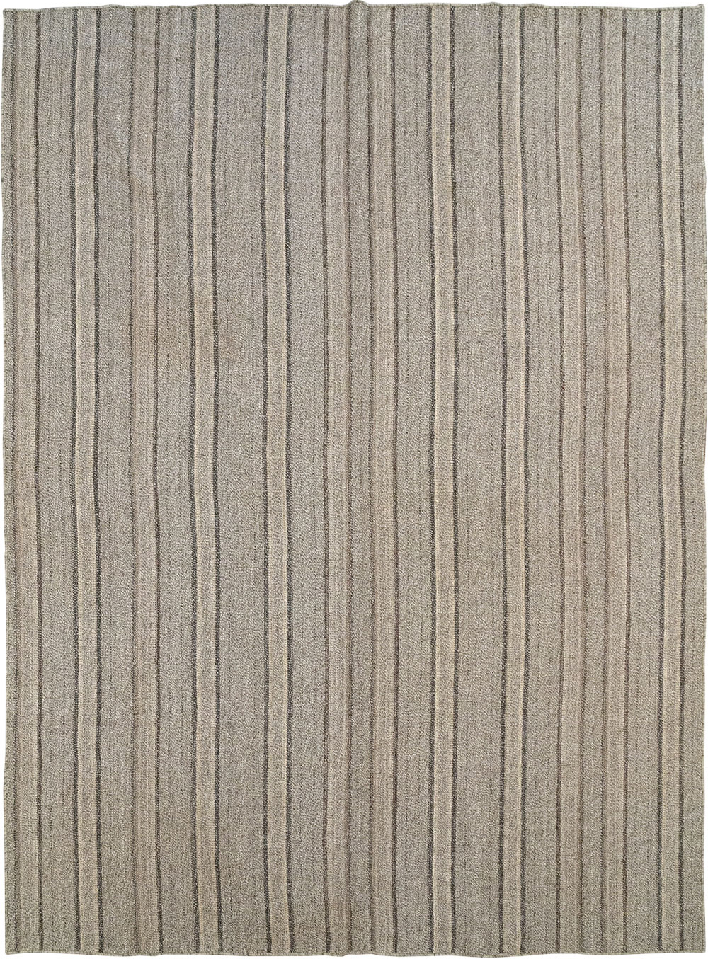 Modern Turkish Flatweave Kilim Room Size Carpet, No.32457 - Galerie Shabab