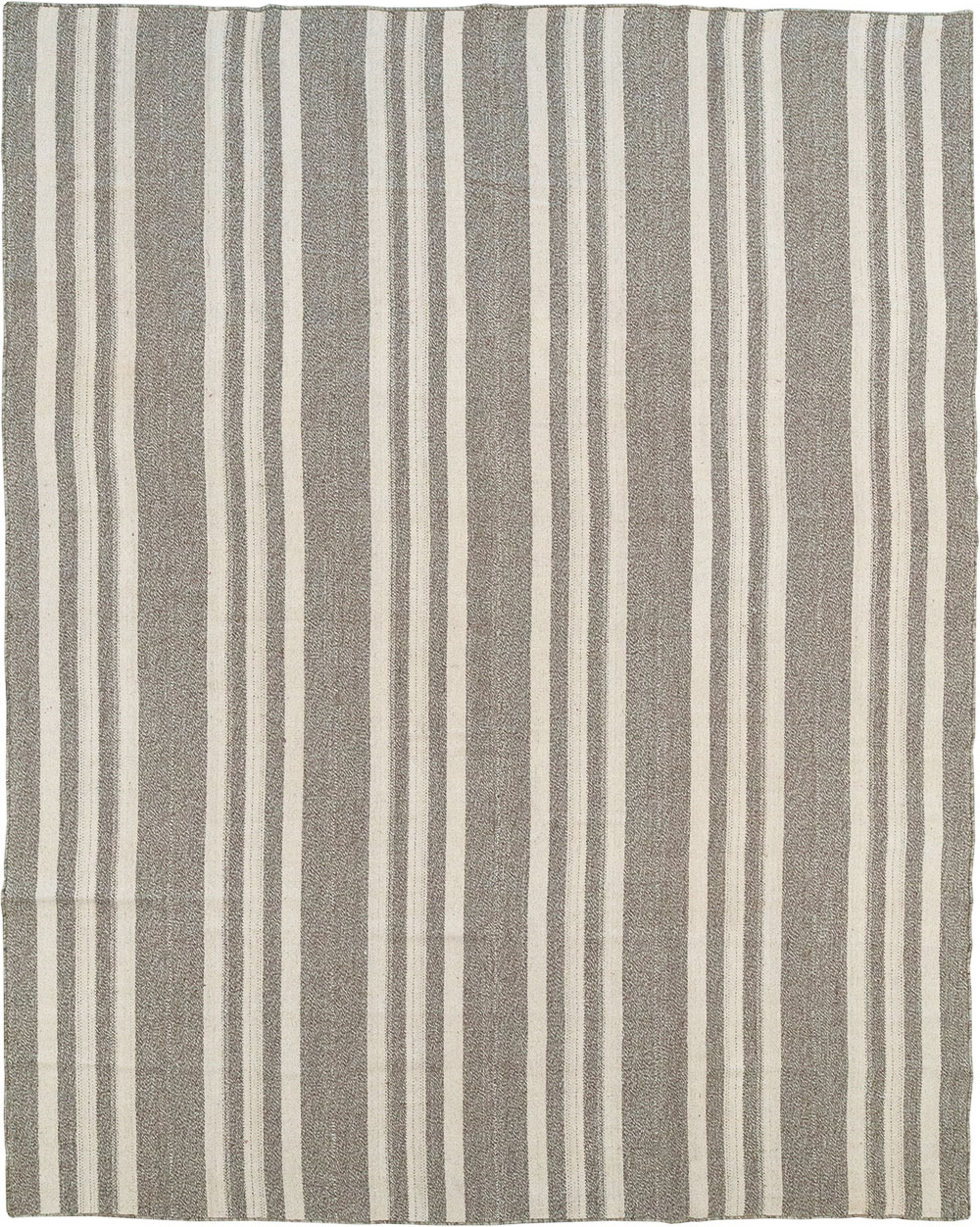 Modern Turkish Flatweave Kilim Room Size Carpet, No.32458 - Galerie Shabab