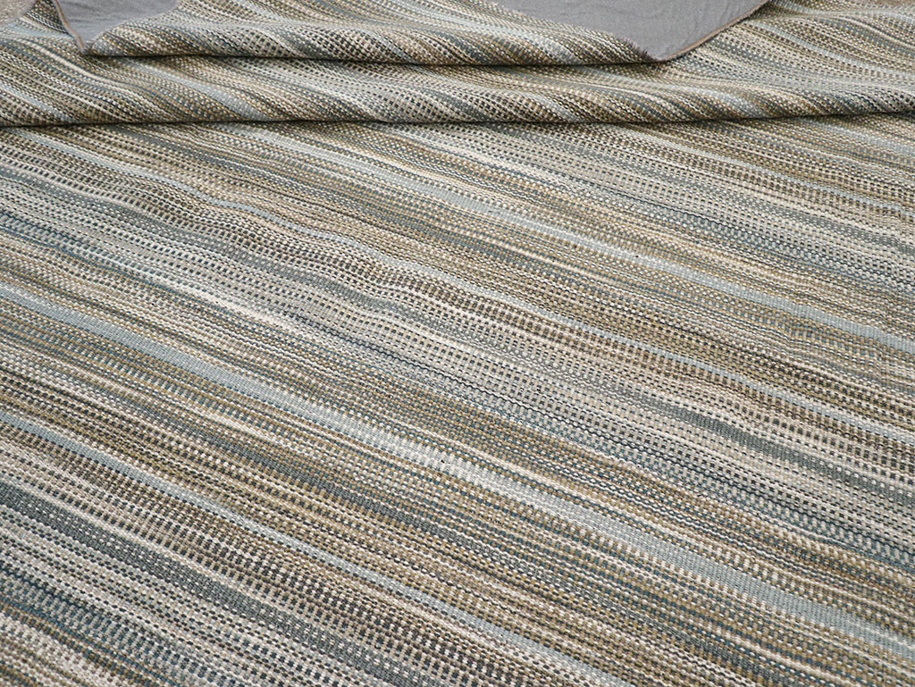Modern Turkish Flatweave Kilim Room Size Carpet, No.32459 - Galerie Shabab