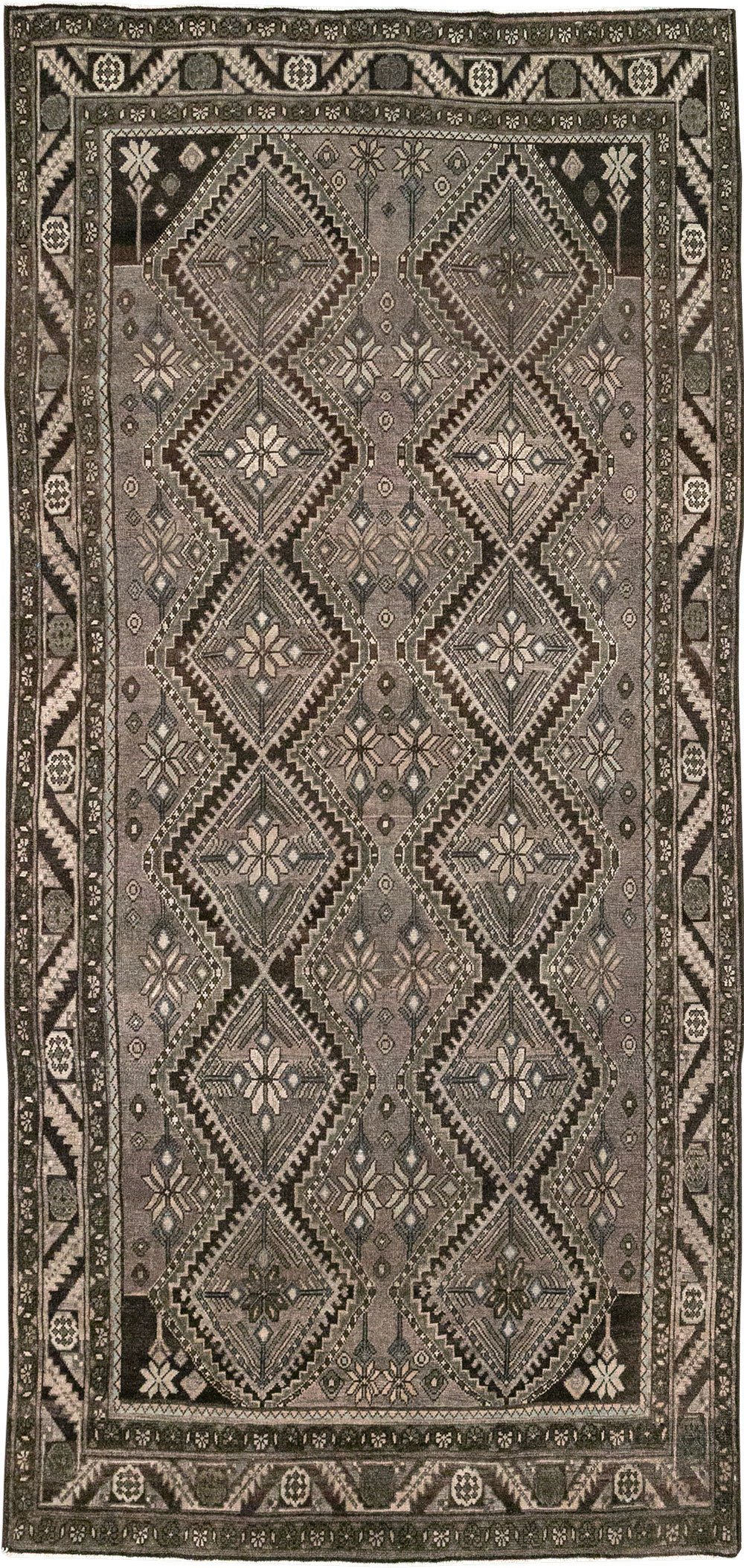 Vintage Persian Afshar Gallery Carpet, No.32469 - Galerie Shabab
