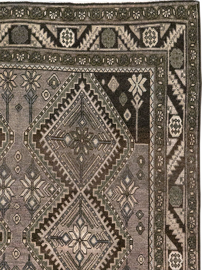 Vintage Persian Afshar Gallery Carpet, No.32469 - Galerie Shabab