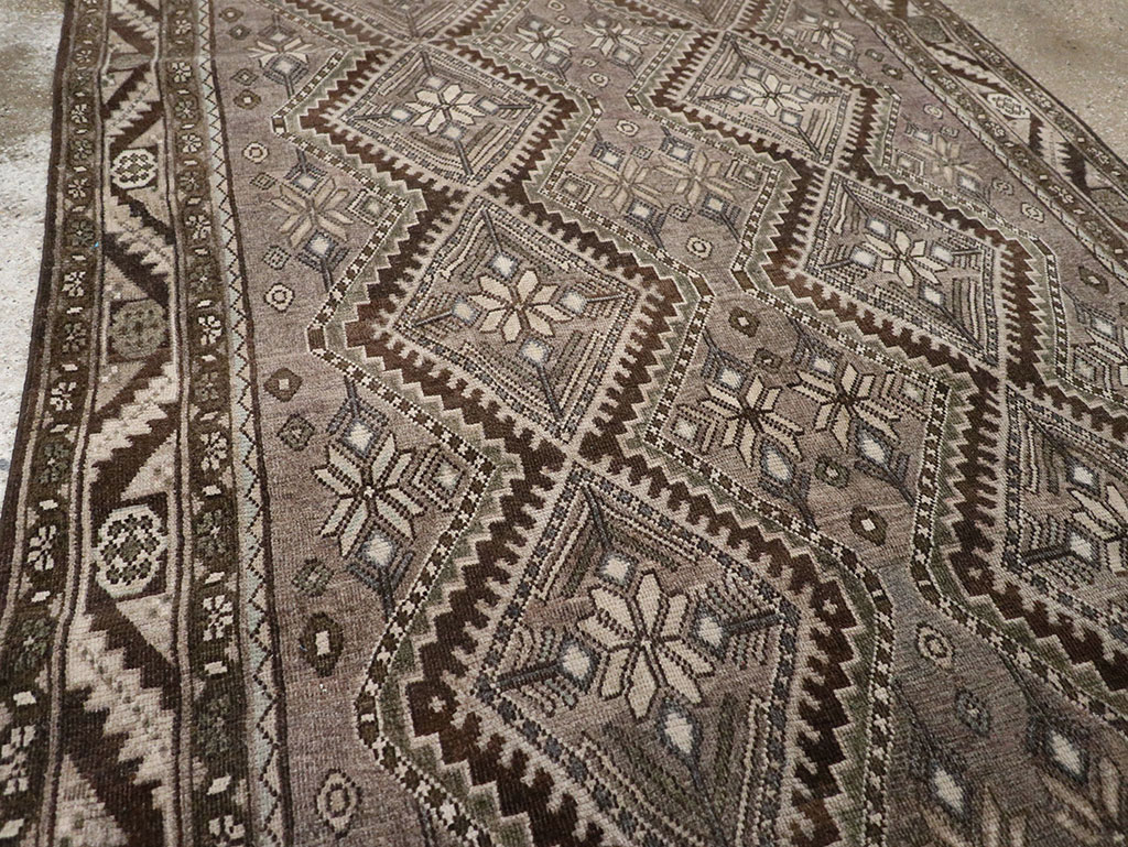 Vintage Persian Afshar Gallery Carpet, No.32469 - Galerie Shabab