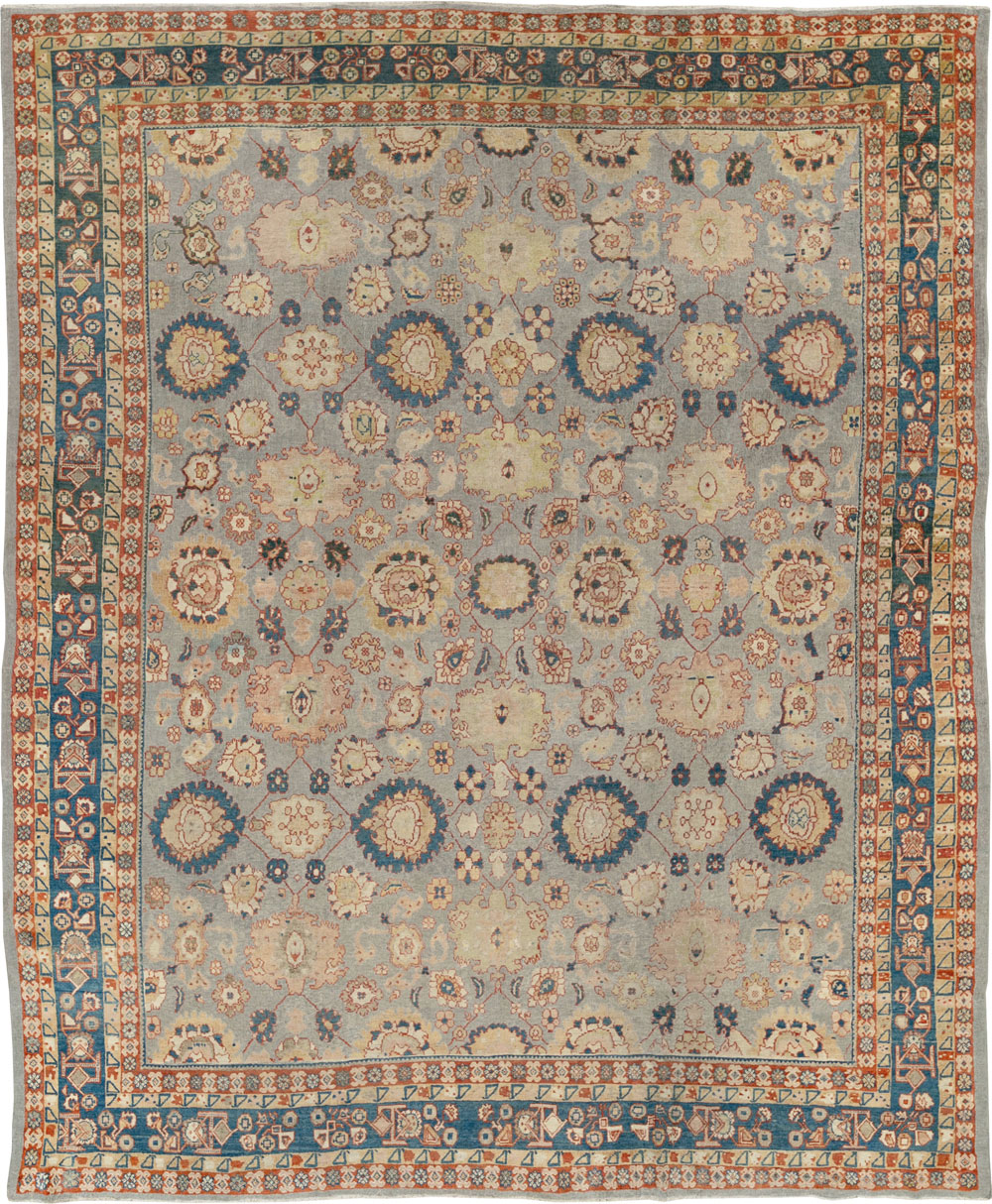 Antique Persian Mahal Room Size Carpet, No.32471 - Galerie Shabab
