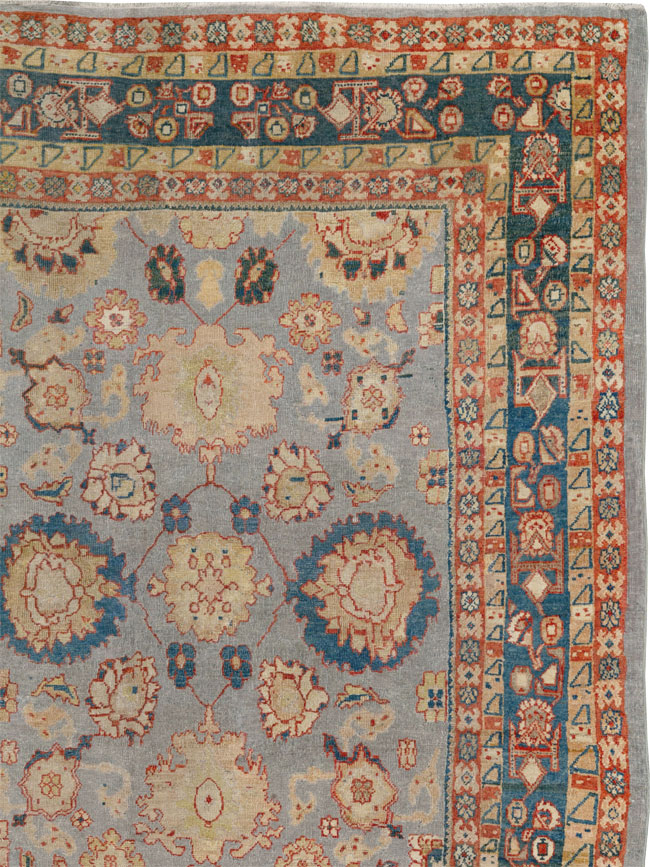 Antique Persian Mahal Room Size Carpet, No.32471 - Galerie Shabab