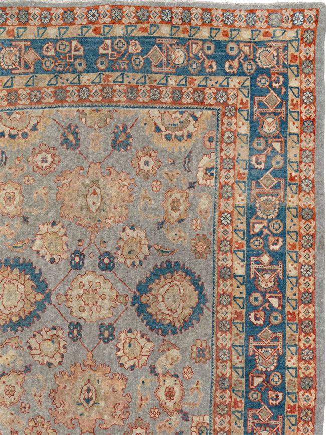 Antique Persian Mahal Room Size Carpet, No.32471 - Galerie Shabab