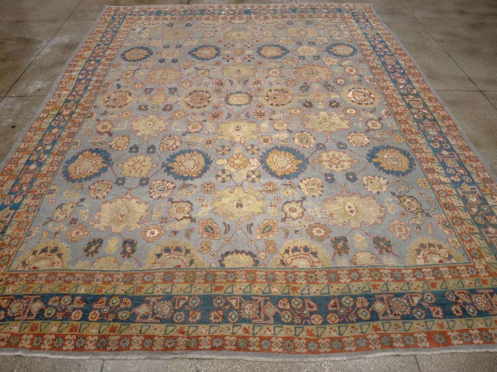 Antique Persian Mahal Room Size Carpet, No.32471 - Galerie Shabab