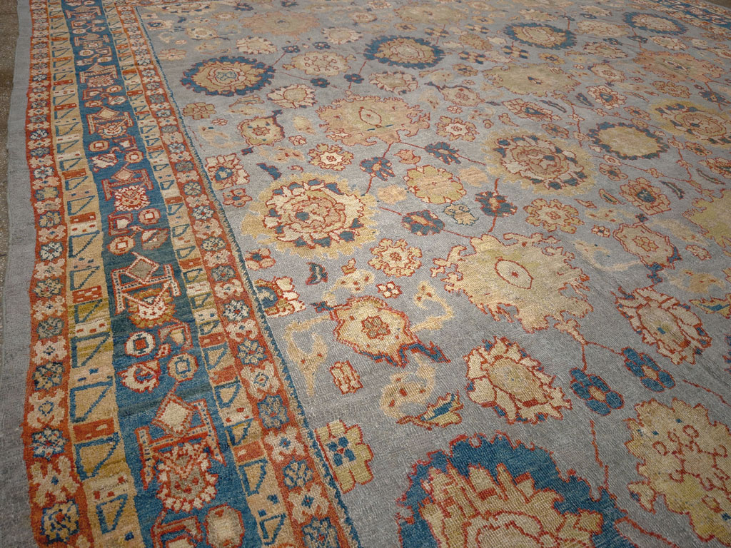 Antique Persian Mahal Room Size Carpet, No.32471 - Galerie Shabab
