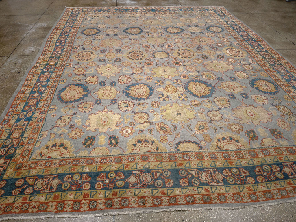 Antique Persian Mahal Room Size Carpet, No.32471 - Galerie Shabab