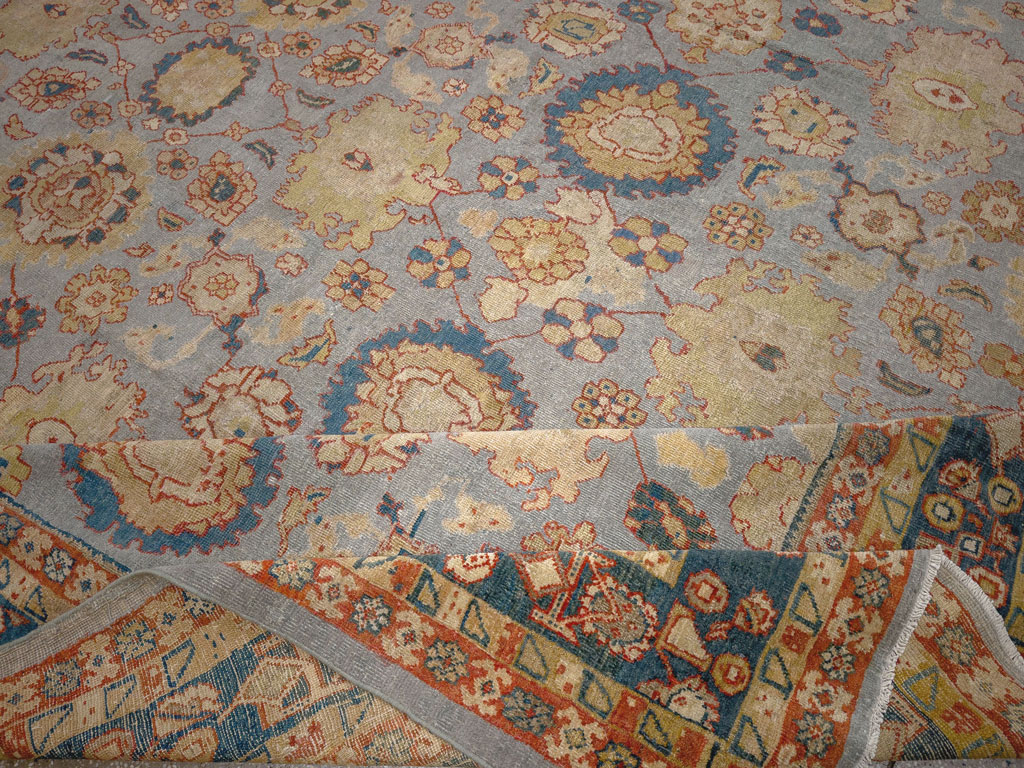 Antique Persian Mahal Room Size Carpet, No.32471 - Galerie Shabab