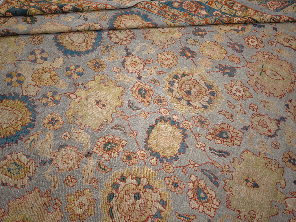 Antique Persian Mahal Room Size Carpet, No.32471 - Galerie Shabab