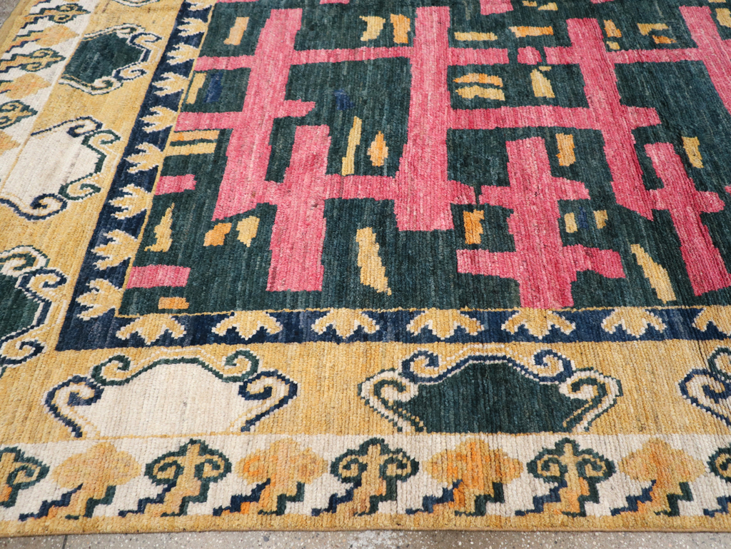 Modern East Turkestan Khotan Room Size Carpet, No.32473 - Galerie Shabab