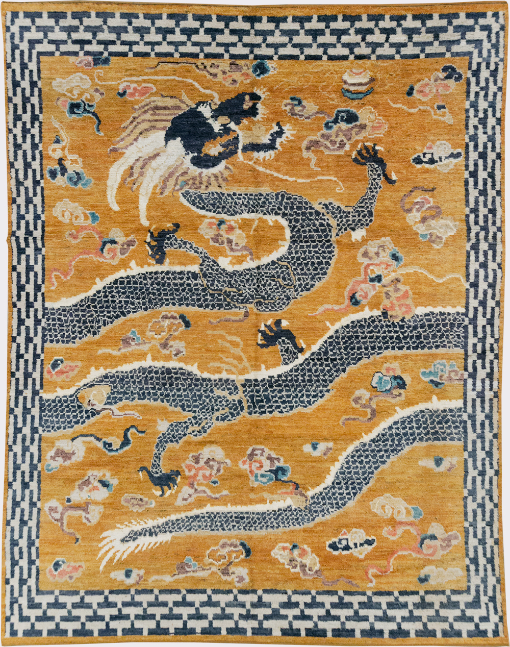 Modern East Turkestan Pictorial Khotan Room Size Carpet, No.32474 - Galerie Shabab