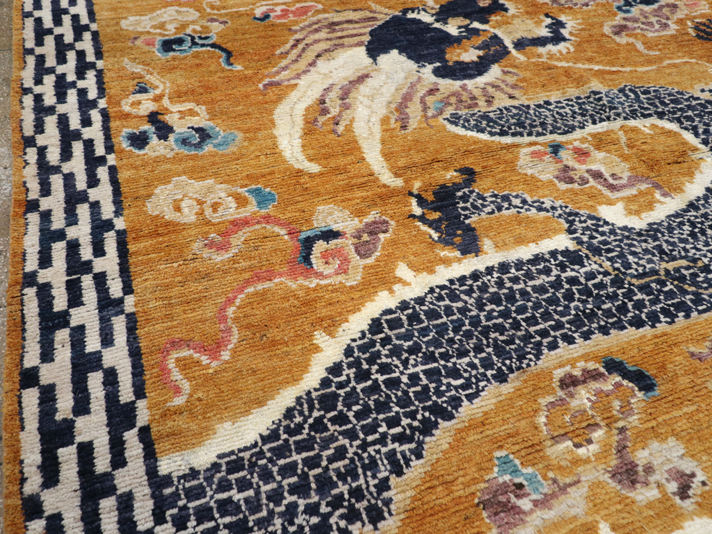 Modern East Turkestan Pictorial Khotan Room Size Carpet, No.32474 - Galerie Shabab