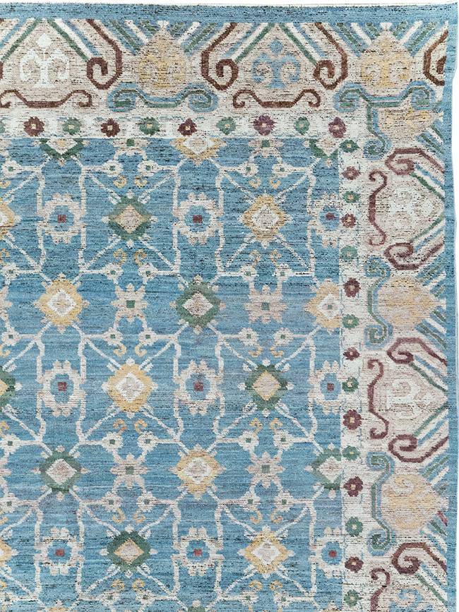 Modern East Turkestan Khotan Room Size Carpet, No.32478 - Galerie Shabab