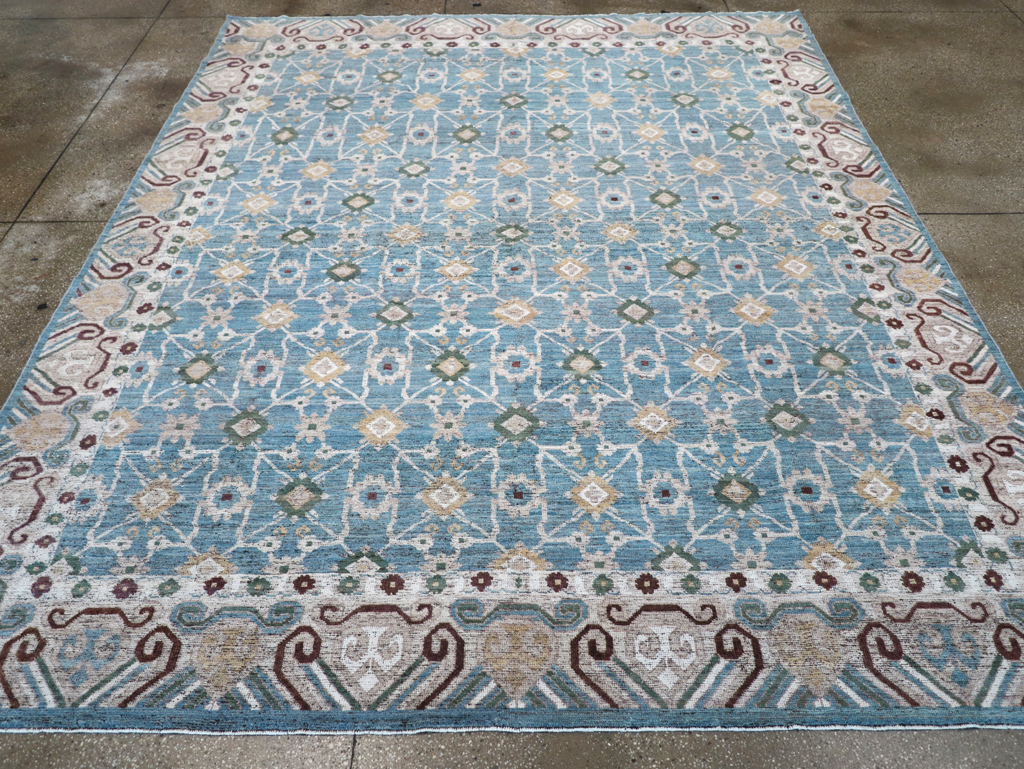 Modern East Turkestan Khotan Room Size Carpet, No.32478 - Galerie Shabab
