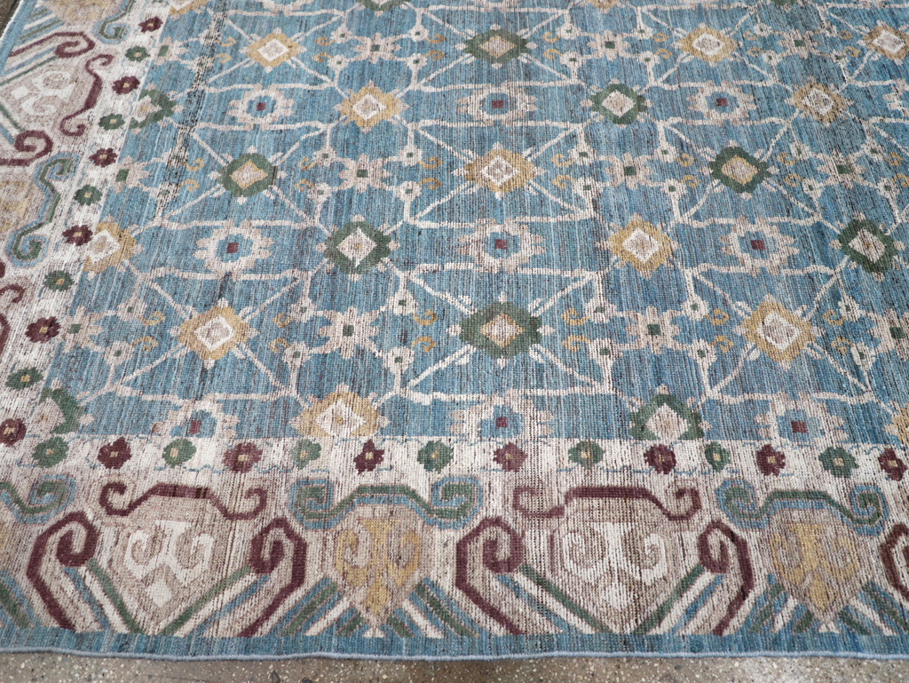 Modern East Turkestan Khotan Room Size Carpet, No.32478 - Galerie Shabab