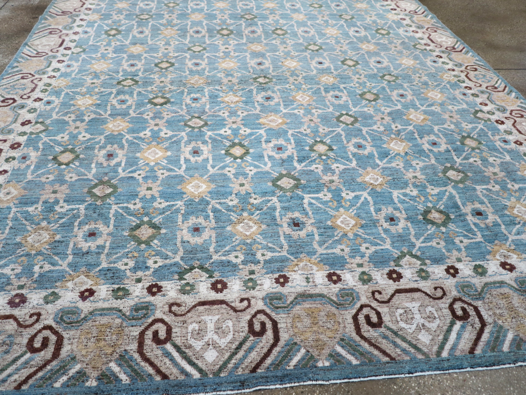 Modern East Turkestan Khotan Room Size Carpet, No.32478 - Galerie Shabab