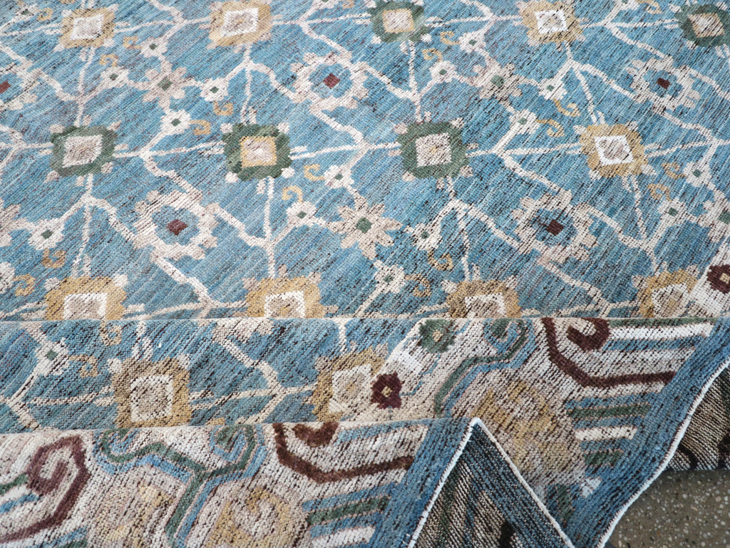 Modern East Turkestan Khotan Room Size Carpet, No.32478 - Galerie Shabab