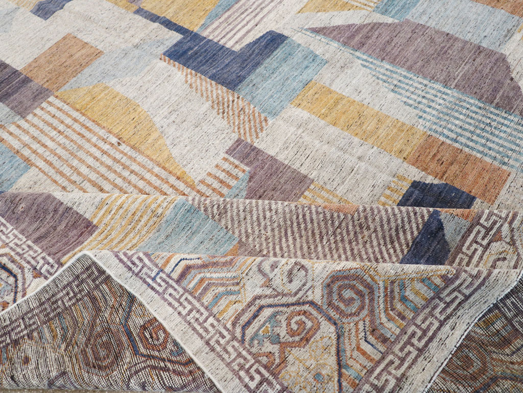 Modern East Turkestan Khotan Room Size Carpet, No.32480 - Galerie Shabab