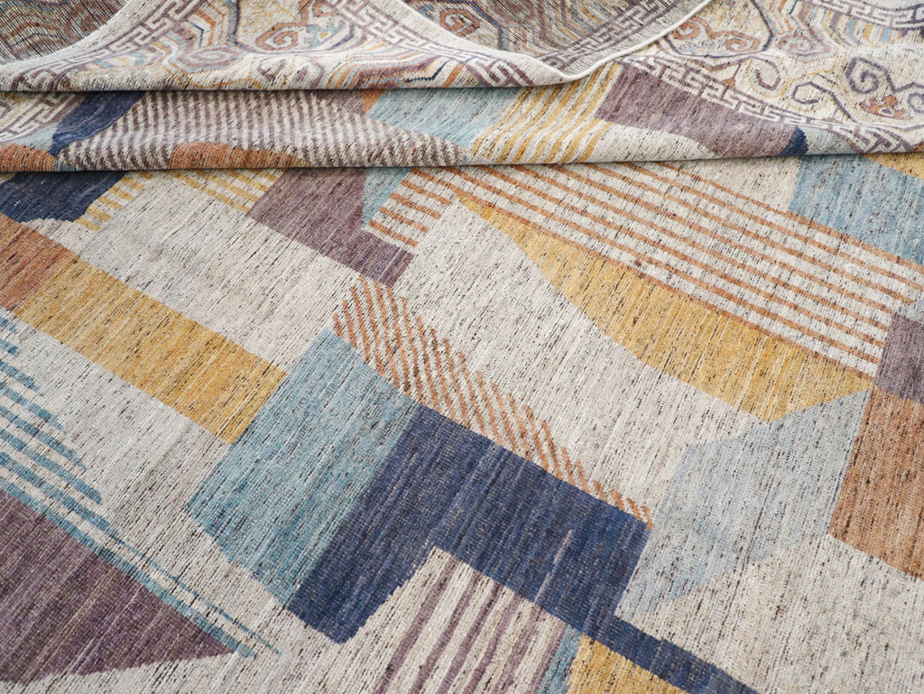 Modern East Turkestan Khotan Room Size Carpet, No.32480 - Galerie Shabab