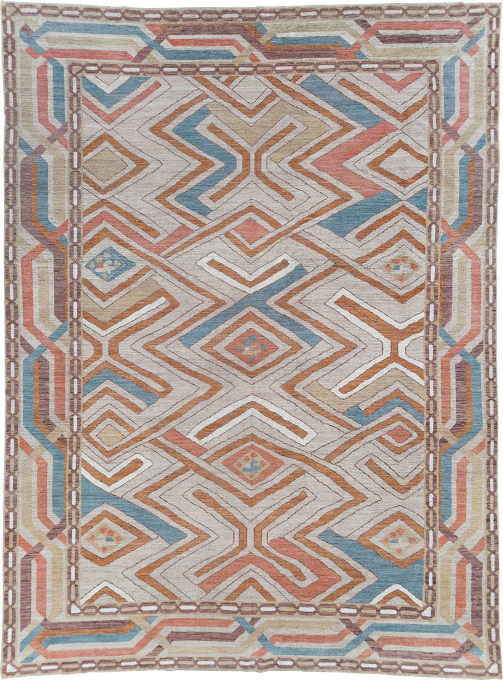 Modern East Turkestan Khotan Room Size Carpet, No.32481 - Galerie Shabab